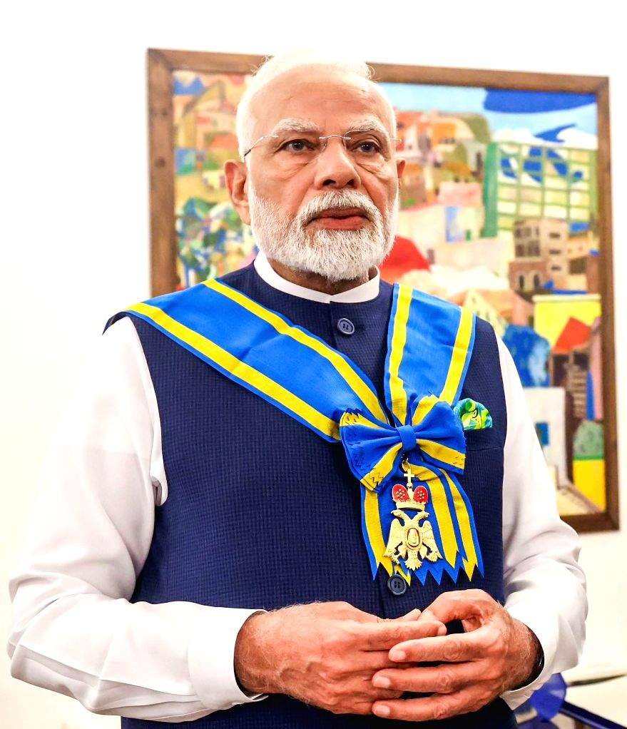 प्रधानमंत्री नरेंद्र मोदी को साइप्रस का सर्वोच्च नागरिक सम्मान मिला