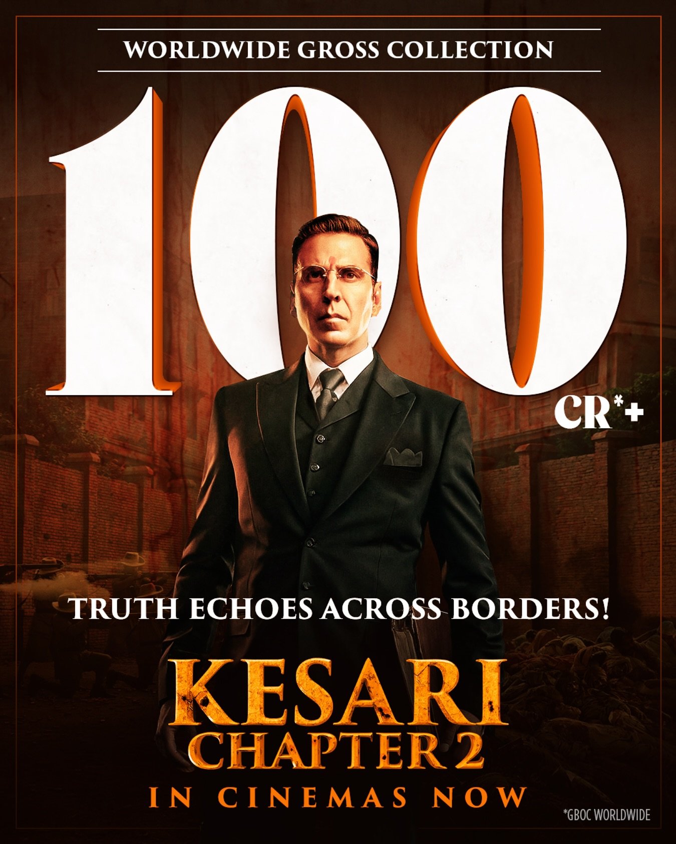 केसरी चैप्टर 2 बॉक्स ऑफिस कलेक्शन डे 11: मेकर्स ने मनाया 100 करोड़ का जश्न, सौ रुपये से भी कम में देखें अक्षय कुमार की फिल्म