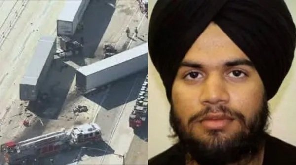 अमेरिका में भीषण हादसा, ट्रक ने मारी कार को टक्करज्तीन की मौत, पंजाबी ड्राइवर गिरफ्तार