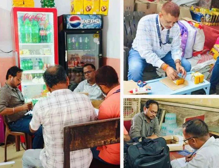 (कोरबा) त्यौहारों के बीच जांच के लिए 8 प्रतिष्ठानों से खाद्य सुरक्षा विभाग की टीम ने उठाए सैंपल
