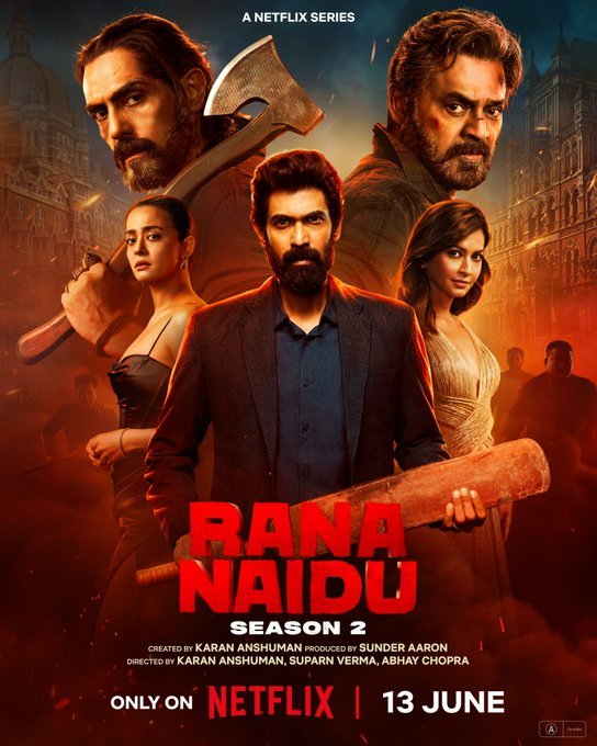 राणा दग्गुबाती की राणा नायडू की रिलीज तारीख से उठा पर्दा, 13 जून से नेटफ्लिक्स पर होगा प्रीमियर