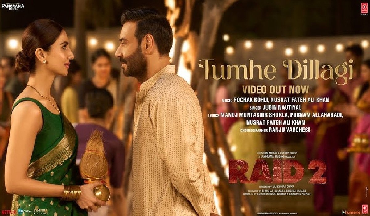 रेड 2 का गाना तुम्हे दिल्लगी हुआ रिलीज, अजय देवगन और वाणी कपूर की दिखी दिल को छू लेने वाली केमिस्ट्री