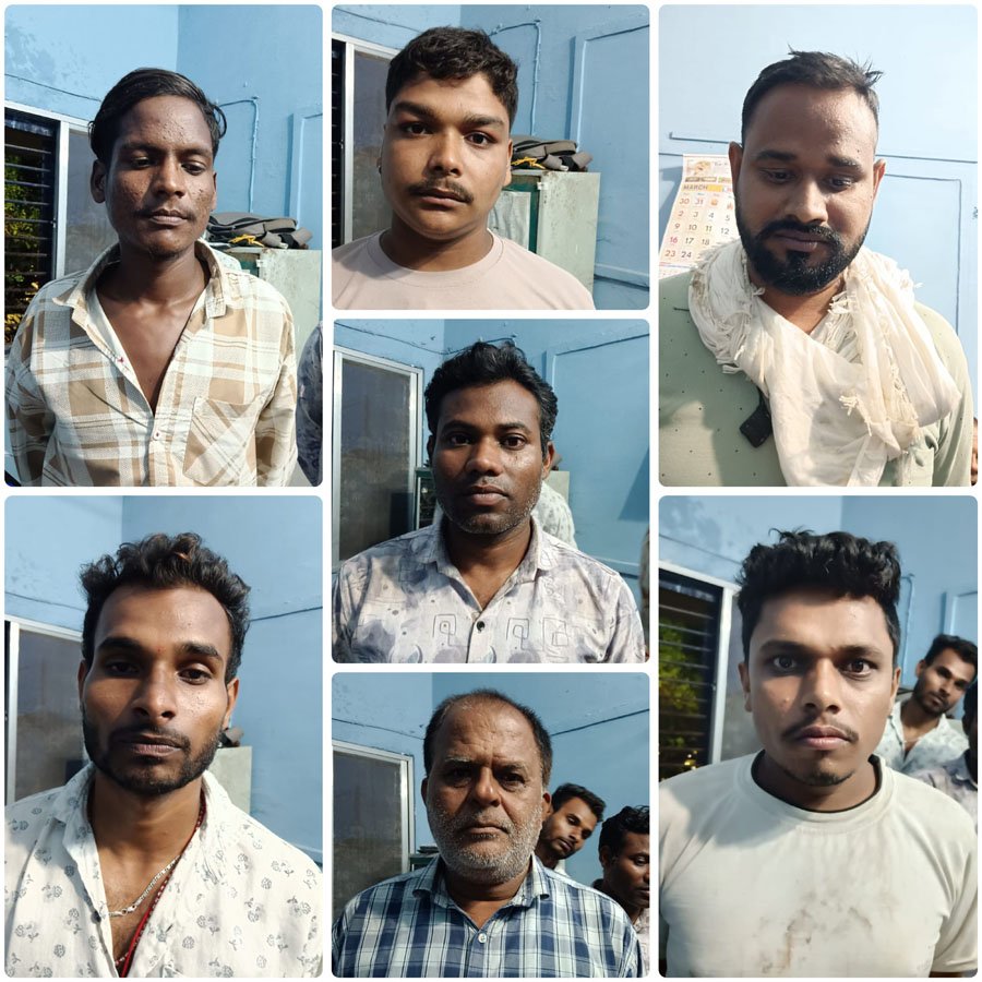 (भाटापारा) भाटापारा ग्रामीण पुलिस ने मैदान में जुआ खेलते 7 आरोपियों को किया गिरफ्तार