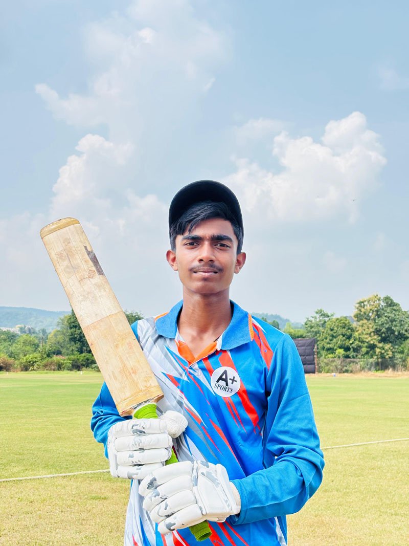 (जगदलपुर-रायपुर) अंडर 19 के पहले ही मैच में बस्तर के हिमांशु ने ठोका शतक