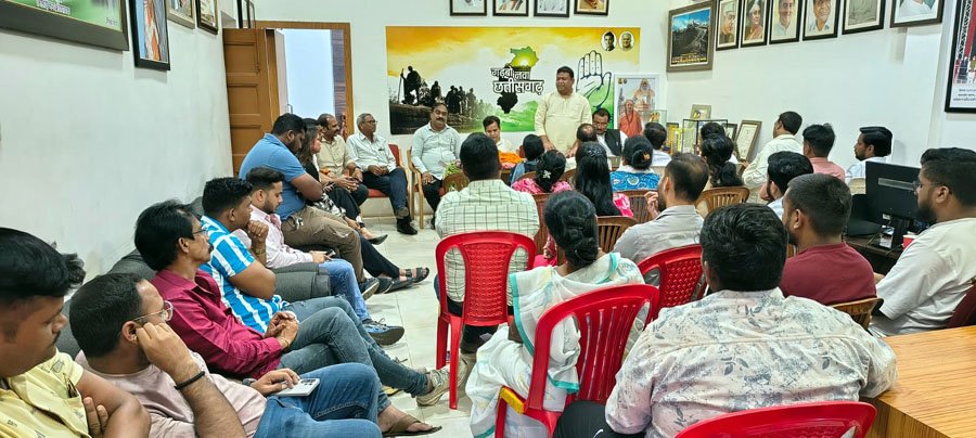 (भिलाई) किसान, जवान और संविधान जनसभा की तैयारी में जुटे कांग्रेसी