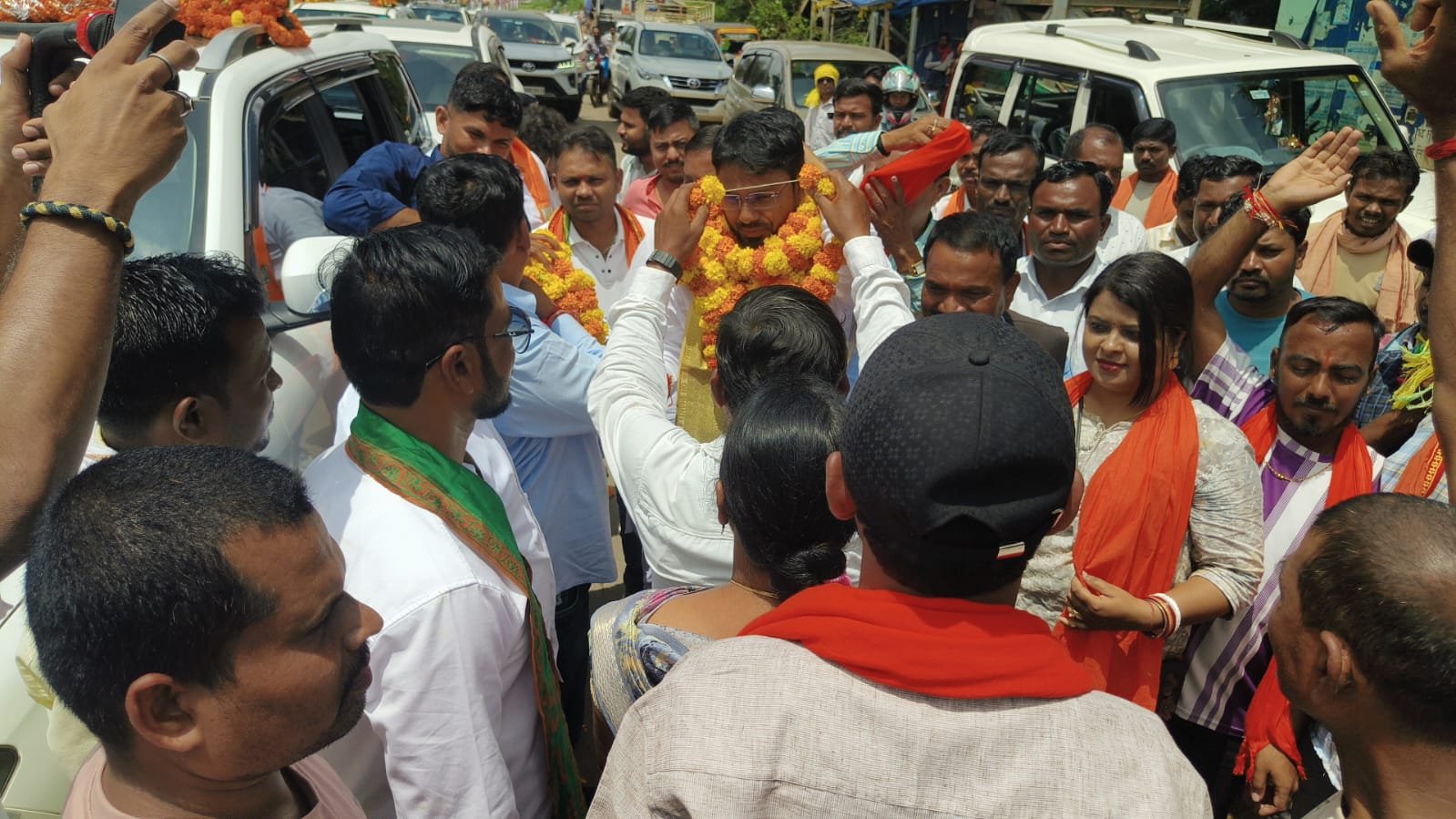 (बस्तर) भाजपा युवा मोर्चा के प्रदेश अध्यक्ष राहुल योगराज टिकरिहा का बस्तर में जोरदार स्वागत