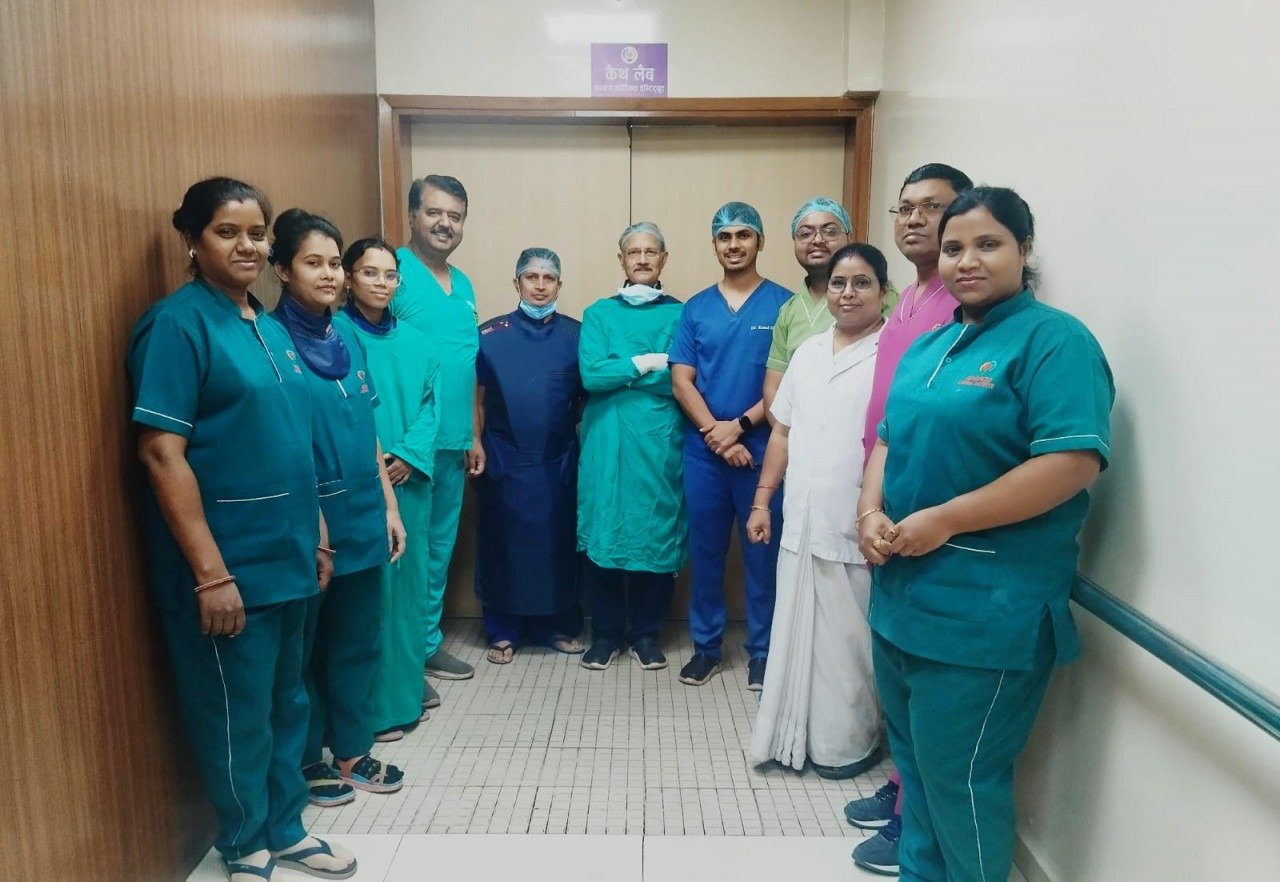 (रायपुर) एसीआई में  60 वर्षीय मरीज को मिला जीवन,100 प्रतिशत ब्लॉकेज पर पाई जीत