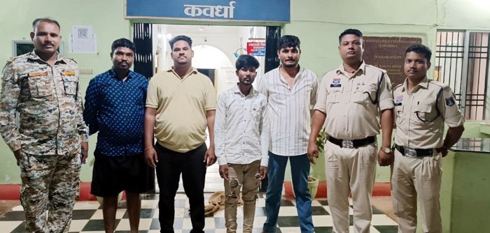 (कबीरधाम) अवैध शराब और सट्टा के खिलाफ पुलिस की कार्यवाही,पांच गिरफ्तार