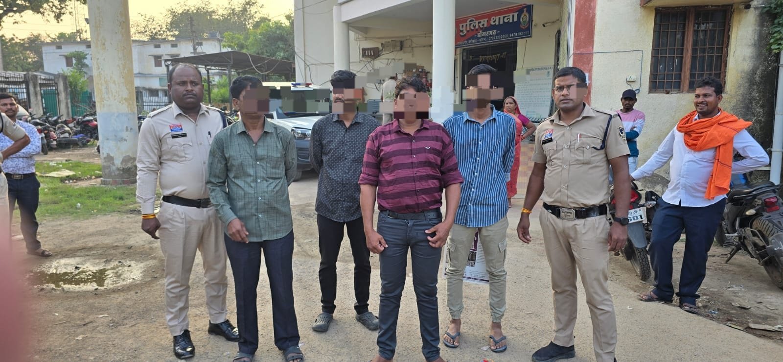 (राजनांदगांव) पांच लोगों पर प्रतिबंधात्मक कार्यवाही