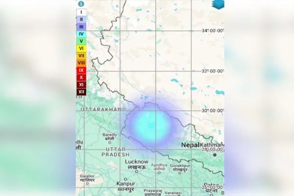 भूकंप के झटकों से हिला नेपाल, 3.9 रही तीव्रता