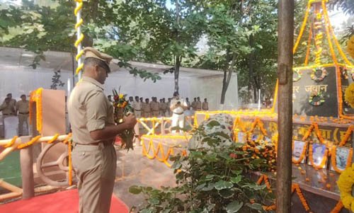 (कोरबा) कोरबा पुलिस अधीक्षक कार्यालय में मनाया गया पुलिस स्मृति दिवस