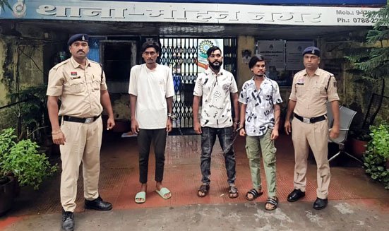 (दुर्ग) नशे के विरुद्ध दुर्ग पुलिस की बड़ी कार्रवाई जारी, तीन और आरोपी गिरफ्तार