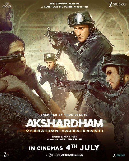 अक्षरधाम: ऑपरेशन वज्र शक्ति से अक्षय खन्ना की पहली झलक जारी, 4 जुलाई को रिलीज होगी फिल्म