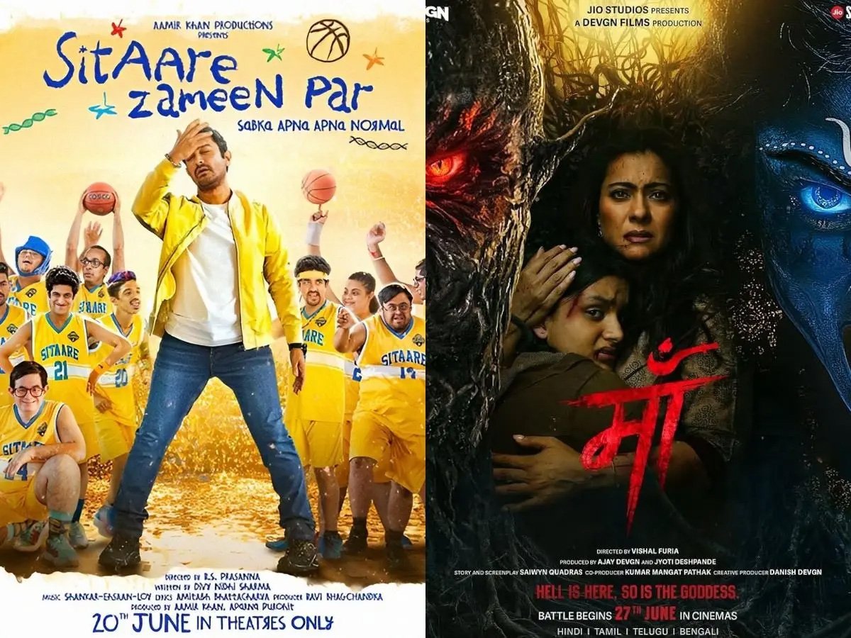 बॉक्स ऑफिस पर सितारे जमीन पर की बादशाहत कायम, काजोल की फिल्म मां की चाल धीमी