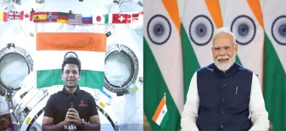 अंतरिक्ष से भारत बहुत भव्य दिखता है… ISS से PM मोदी से बातचीत में बोले शुभांशु शुक्ला