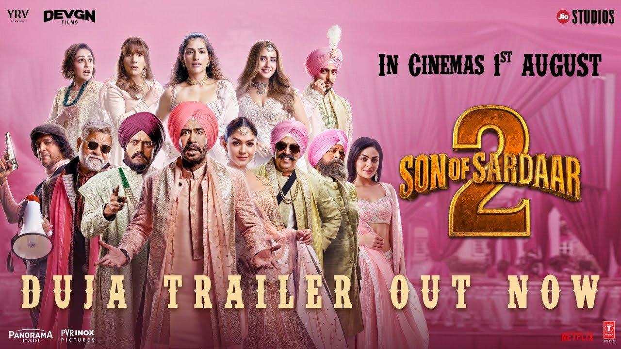 सन ऑफ सरदार 2 का नया ट्रेलर जारी, जस्सी रंधावा बन लौट रहे अजय देवगन, फिल्म 1 अगस्त को सिनेमाघरों में आएगी