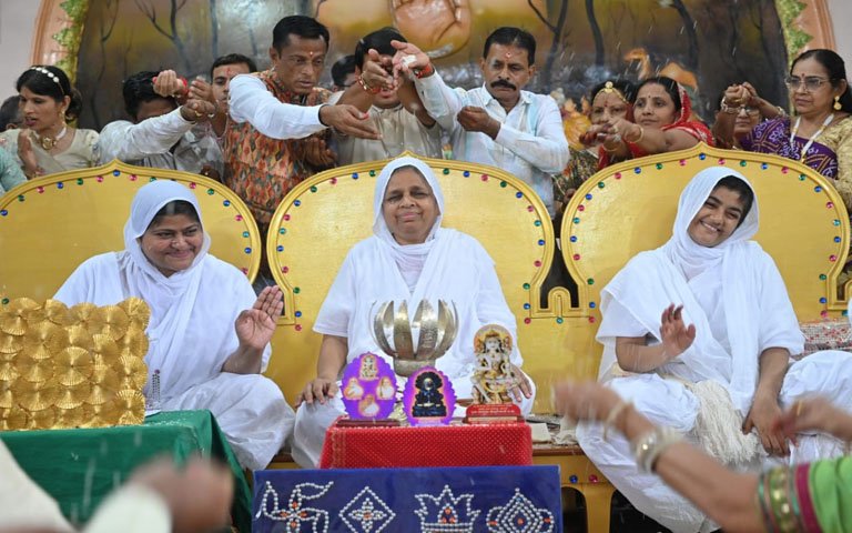 (नगपुरा) मन की शुचिता से ही धर्म टिकता है - साध्वी लब्धियशाश्री