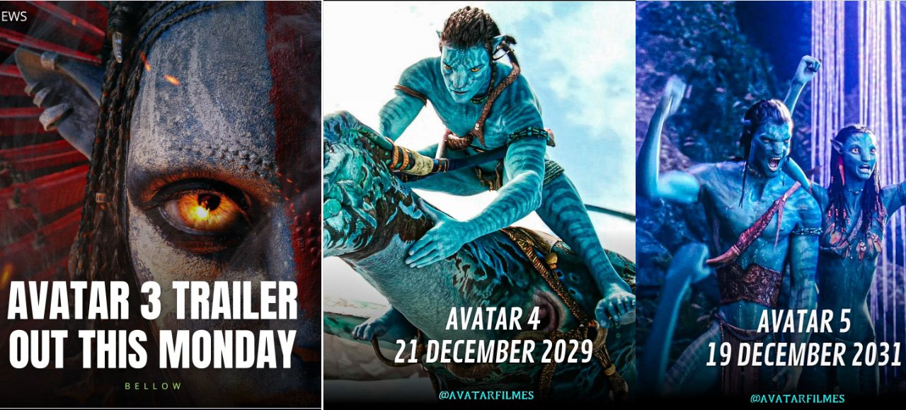28 जुलाई को रिलीज होगा अवतार 3 का ट्रेलर ? फिल्म का चौथा 21 दिसंबर 2029 को और पांचवां पार्ट 19 दिसंबर 2031 को आएगा ?
