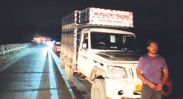(कोरबा) दुर्घटना में युवक की मौत, हादसे के बाद सड़क में लगा जाम