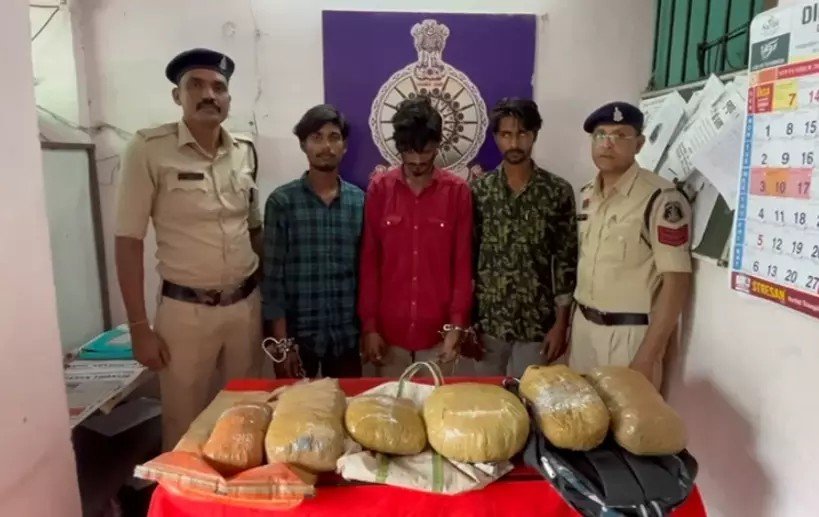 (रायपुर) तीन अंतर्राज्यीय गांजा तस्कर गिरफ्तार