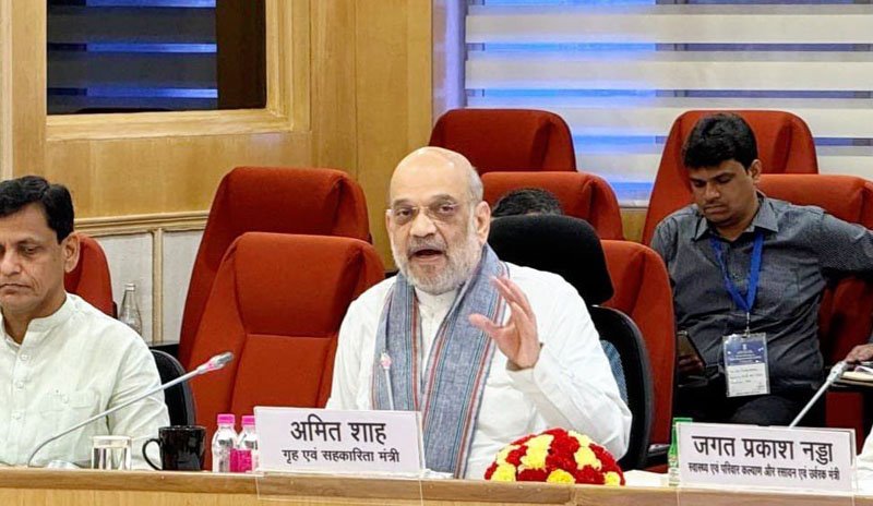 (महत्वपूर्ण)(रायपुर) नक्सल मोर्चे पर छत्तीसगढ़ सरकार बेहतर कार्य कर रही-अमित शाह