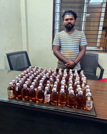 (रायपुर) अवैध रूप से शराब के साथ आरोपी गिरफ्तार
