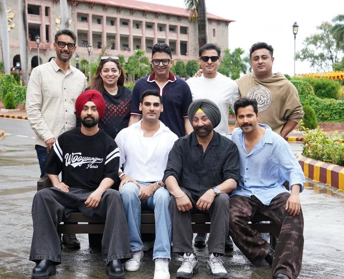 बॉर्डर 2 का तीसरा शेड्यूल शुरू, सनी देओल संग दिलजीत, वरुण और अहान शेट्टी की एनडीए से आई तस्वीर