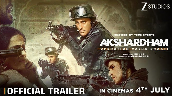 अक्षय खन्ना की अक्षरधाम: ऑपरेशन वज्र शक्ति का ट्रेलर जारी, 4 जुलाई को रिलीज होगी फिल्म