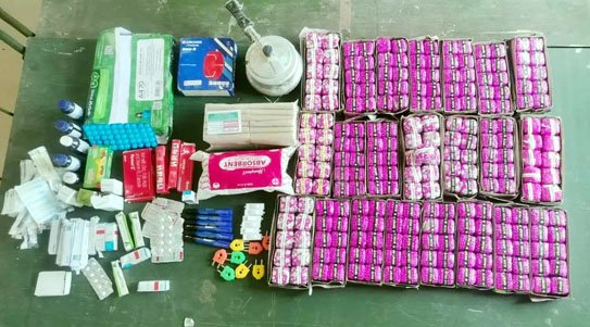 (गरियाबंद) जवानों ने भारी मात्रा में बरामद की विस्फोटक सामग्री