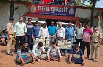 (दुर्ग)  कुम्हारी बॉर्डर पर दो स्कॉर्पियो से 6.60 करोड़ रुपये बरामद, चार युवक हिरासत में