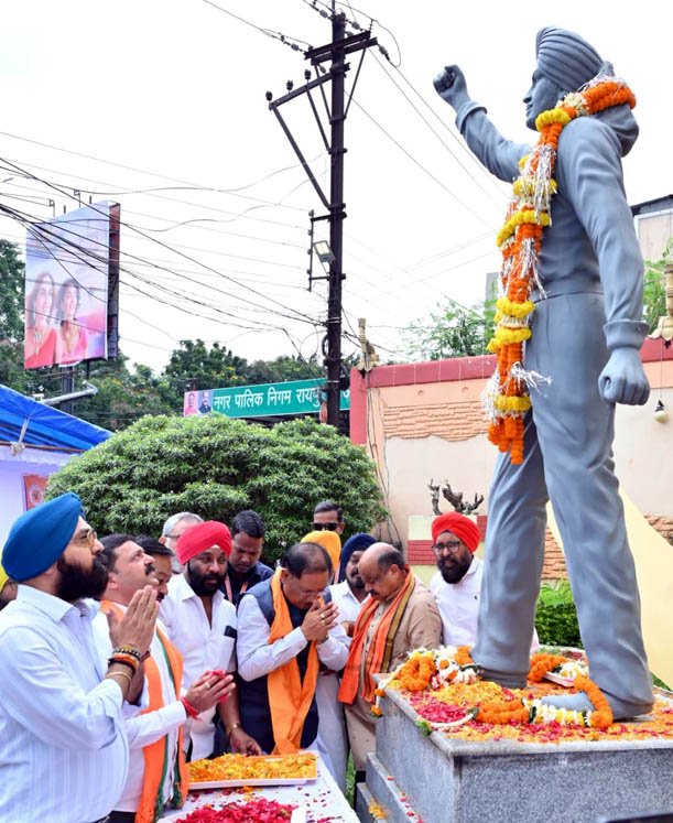 (रायपुर) मुख्यमंत्री विष्णुदेव साय ने अमर शहीद भगत सिंह की जयंती पर दी श्रद्धांजलि