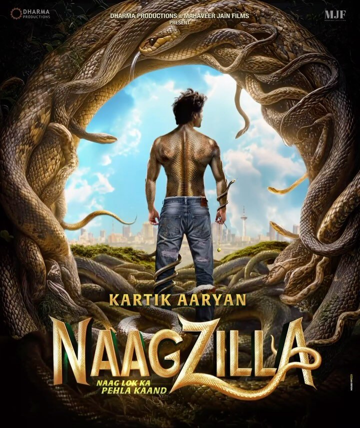 कार्तिक आर्यन की नागजिला की रिलीज तारीख से उठा पर्दा, रूह बाबा के बाद अब इच्छाधारी नाग बने अभिनेता