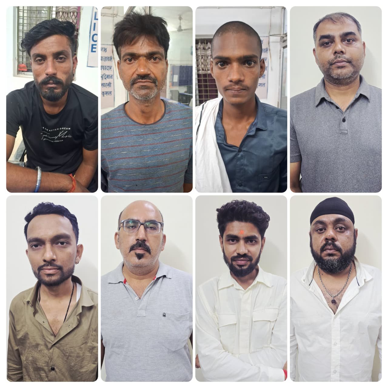 (बलौदा बाजार) समाधान सेल में प्राप्त सूचना के आधार पर भाटापारा शहर में जुआ खेलने वाले 08 जुआरियों को किया गया गिरफ्तार