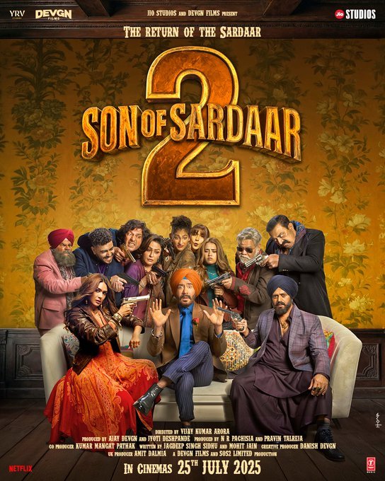 फैमिली फोटो नहीं...वॉर्निंग है, सन ऑफ सरदार 2 की सामने आई स्टार कास्ट, पोस्टर में दिखा सबका लुक