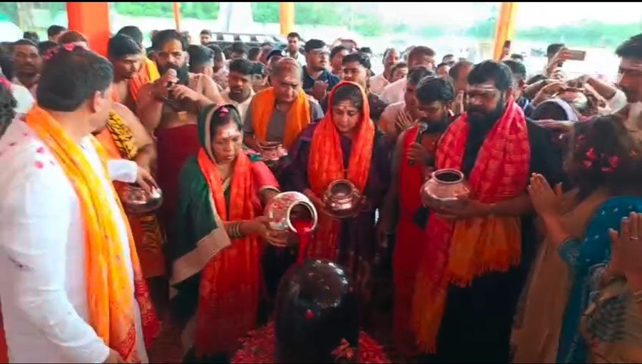 (दुर्ग) मुख्यमंत्री साय की धर्मपत्नी कौशल्या पहुंची दुर्ग