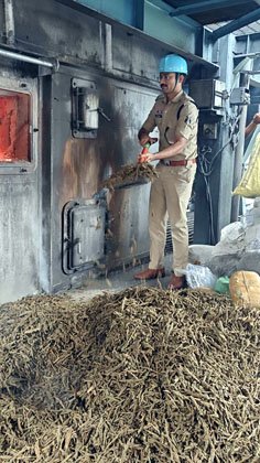 (गरियाबंद) पुलिस ने 403.414 किलो गांजा एवं 650 नग नशीली टैबलेट का किया नष्टीकरण