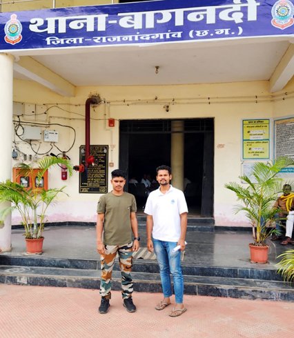 (राजनांदगांव) पुलिस ने की अशांति फैलाने वाले के खिलाफ कार्यवाही