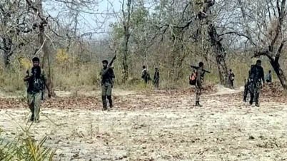 (कांकेर) कांकेर के जंगलों में सुरक्षाबलों और नक्सलियों के बीच मुठभेड़, तीन नक्सली ढेर