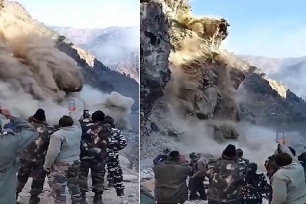 उत्तराखंड के पिथौरागढ़ में हाईवे पर दरकी पहाड़ी, बीच सड़क पर फंसे लोग