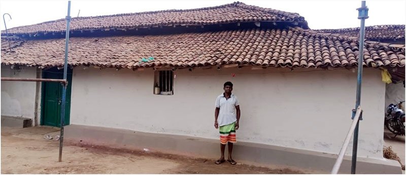 (जशपुरनगर) विरेंद्र कुमार के पक्के मकान का सपना हुआ साकार
