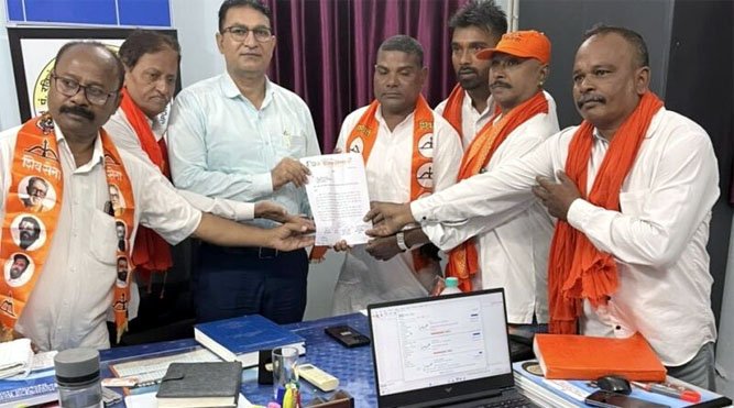 (रायपुर) प्राईवेट छात्रों के ऑन लाइन पोर्टल बंद करने का शिवसेना ने किया विरोध