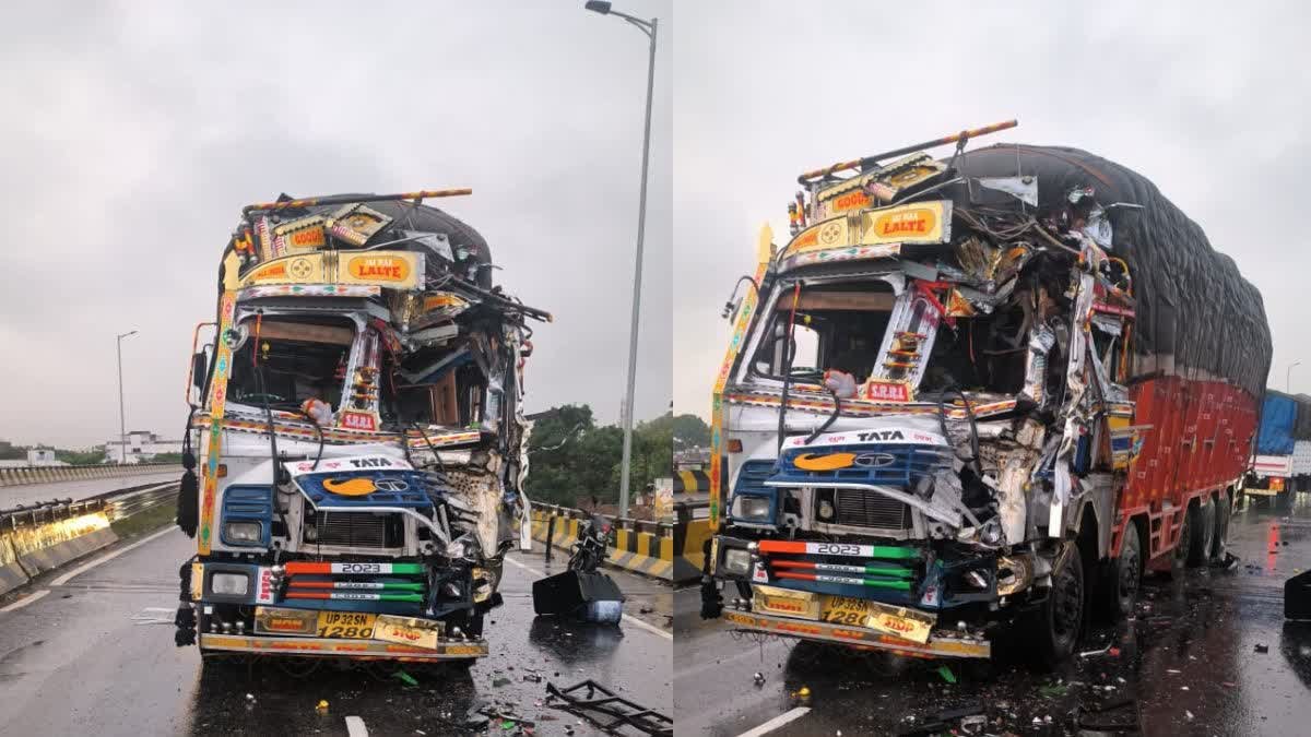 तेज रफ्तार ट्रक ने खड़ी बस को मारी टक्कर, 2 की मौत, 9 घायल