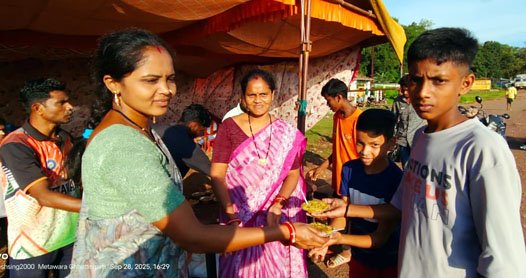 (जगदलपुर) झारउमर के आश्रित ग्राम मेटावाड़ा में गंगादेई माता मंदिर में भंडारा का आयोजन