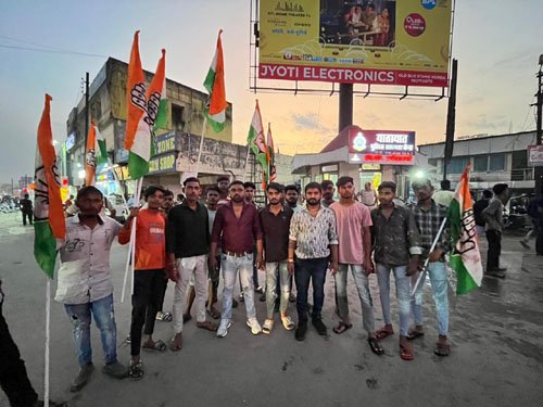 (कोरबा) युवा कांग्रेस आरटीआई विभाग ने गृह मंत्री का किया पुतला दहन