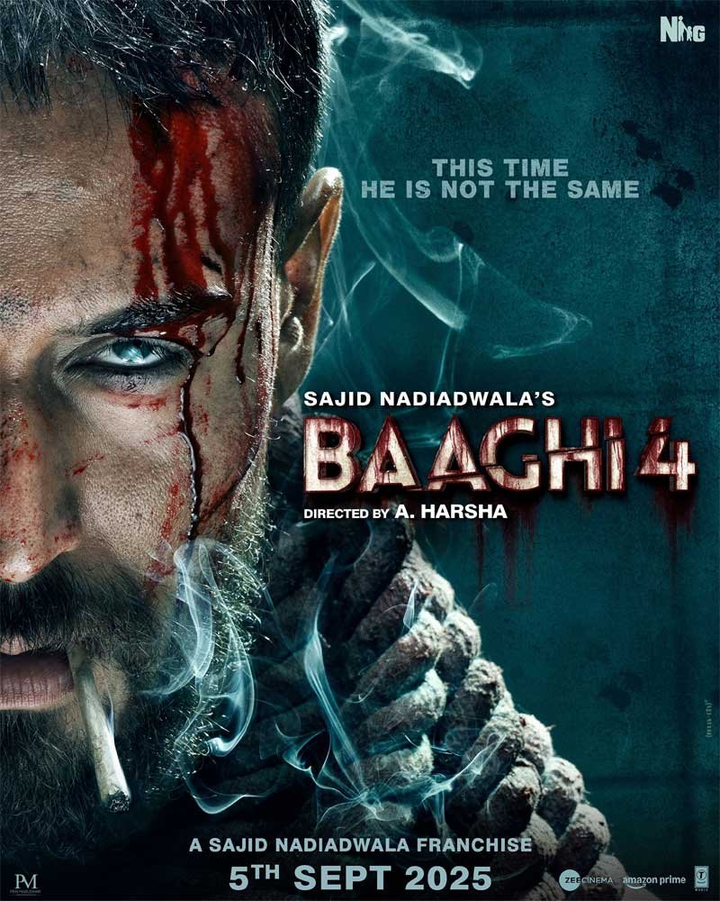 टाइगर श्रॉफ बर्थडे पर फैंस को दिया तोहफा, बागी 4 का खूंखार पोस्टर रिलीज, खून से लथपथ दिखे बर्थडे बॉय