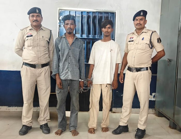 (दुर्ग) चाकू दिखाकर लूट करने वाले दो आरोपी गिरफ्तार