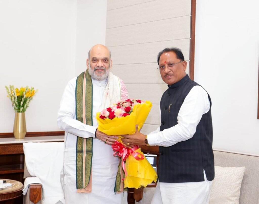 (रायपुर) सीएम विष्णुदेव साय ने गृह मंत्री अमित शाह को जन्मदिन की शुभकामनाएं दी