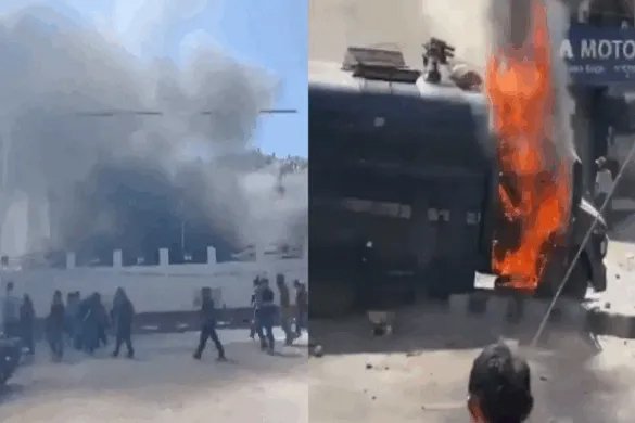 लद्दाख में राज्य के दर्जे को लेकर बवाल, लेह में उग्र हुए Gen Z, बीजेपी ऑफिस और CRPF की गाड़ी में लगाई आग