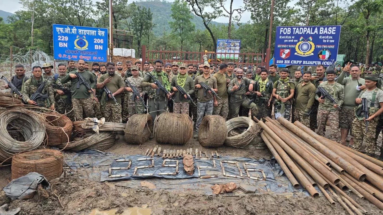 (बीजापुर) सुरक्षाबलों ने भारी मात्रा में विस्फोटक सामाग्री किया बरामद