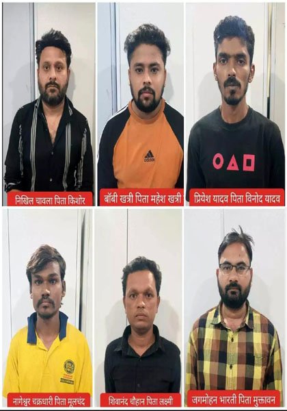 (रायपुर) फर्जी सिम बेचने वाले 6 आरोपी पकड़ाये